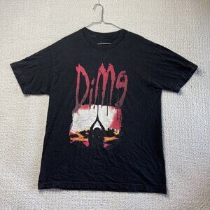 Y2K Dime MTL Skateboarding T Shirt Black Red Size Large Punk Goth Graphic print